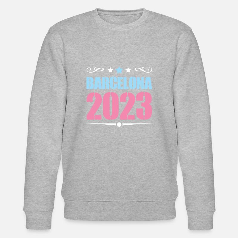 Barcelona 2023 - Stanley/Stella Unisex Bio-Sweatshirt CHANGER  - Grau meliert