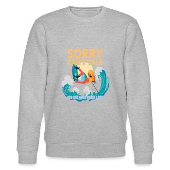 Sorry Can't Talk I'm On Another Line Wakeboarding - Stanley/Stella Unisex Bio-Sweatshirt CHANGER  - Grau meliert - Vorne - Nik (191cm) & Marisol (170cm)