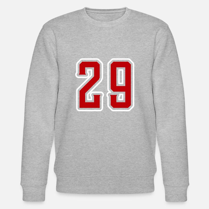 29 Zahl symbol - Stanley/Stella Unisex Bio-Sweatshirt CHANGER  - Grau meliert