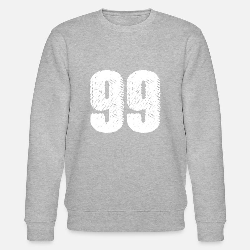 Maillot numéro 99 - Sweat bio CHANGER Stanley/Stella Unisexe - gris chiné
