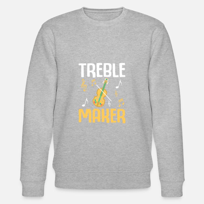 Treble Maker Drôle violoniste - Sweat bio CHANGER Stanley/Stella Unisexe - gris chiné