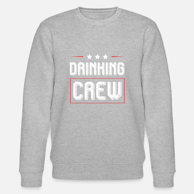 Drinking Crew - Stanley/Stella CHANGER Unisex Organic Sweatshirt - heather grey