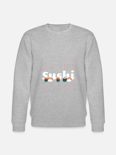 Sushi Fish Kawaii - Stanley/Stella CHANGER Unisex Organic Sweatshirt - heather grey