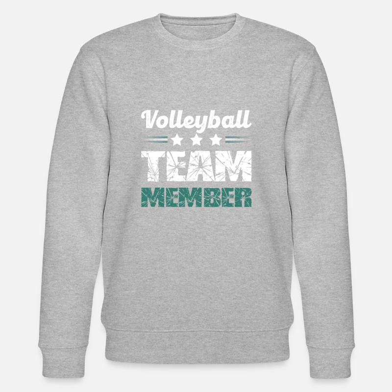 Volleyball Team - Stanley/Stella Unisex Bio-Sweatshirt CHANGER  - Grau meliert