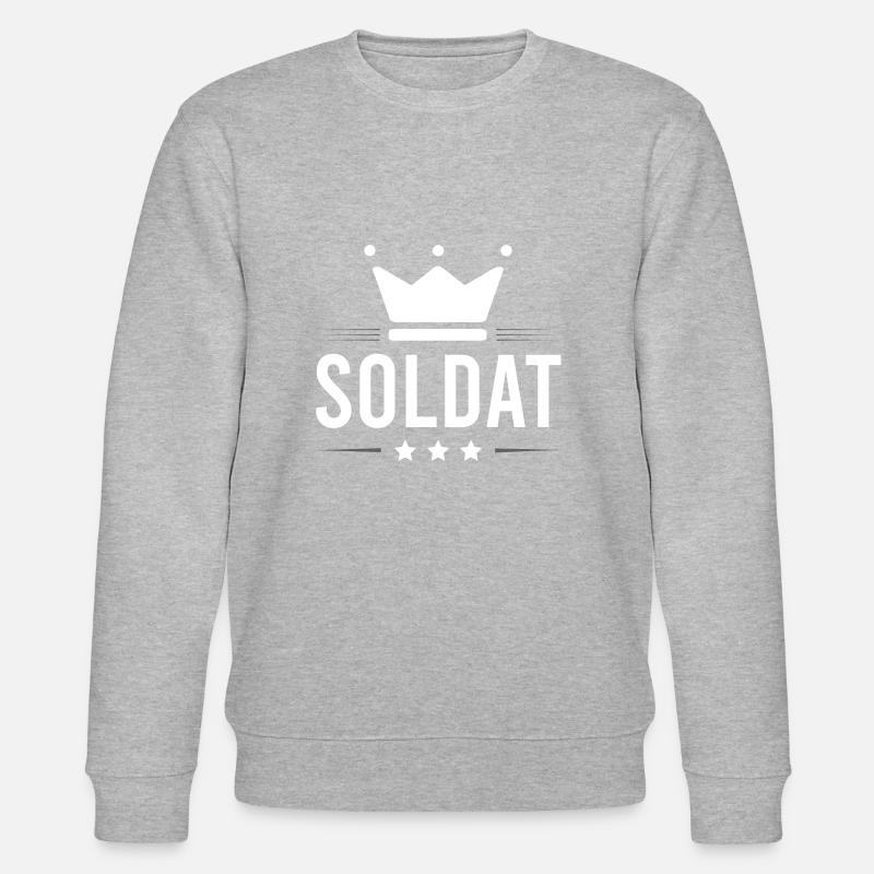 Soldat Beruf - Stanley/Stella Unisex Bio-Sweatshirt CHANGER  - Grau meliert
