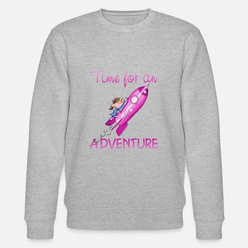 Lustige Rakete - Stanley/Stella Unisex Bio-Sweatshirt CHANGER  - Grau meliert