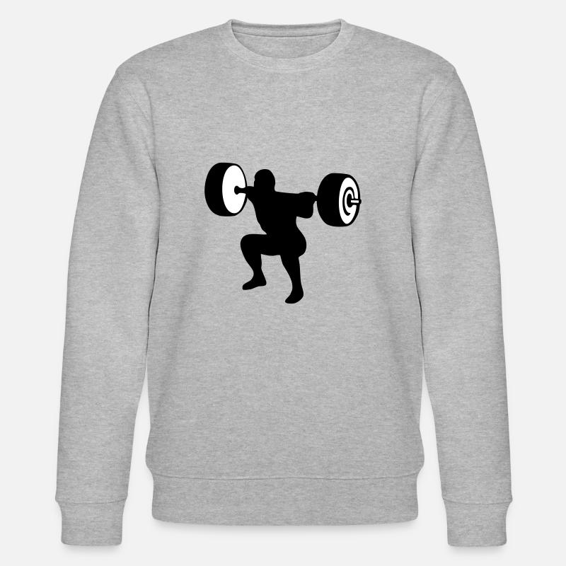 weightlifting, weightlifter, weight lifter - Sweat bio CHANGER Stanley/Stella Unisexe - gris chiné