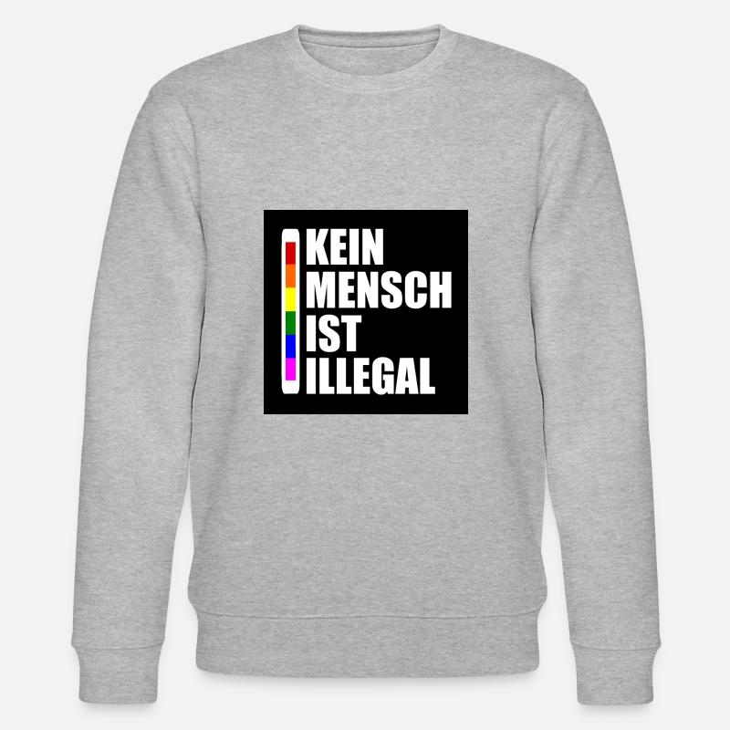 kein millimeter nach rechts - Stanley/Stella Unisex Bio-Sweatshirt CHANGER  - Grau meliert