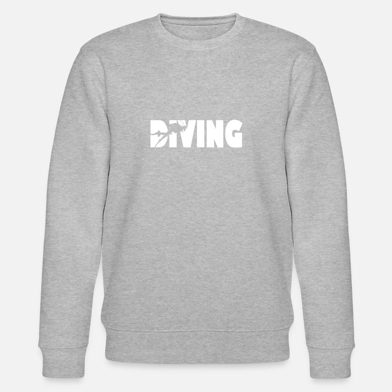 Diving Diver Dive Art - Stanley/Stella CHANGER Unisex Organic Sweatshirt - heather grey