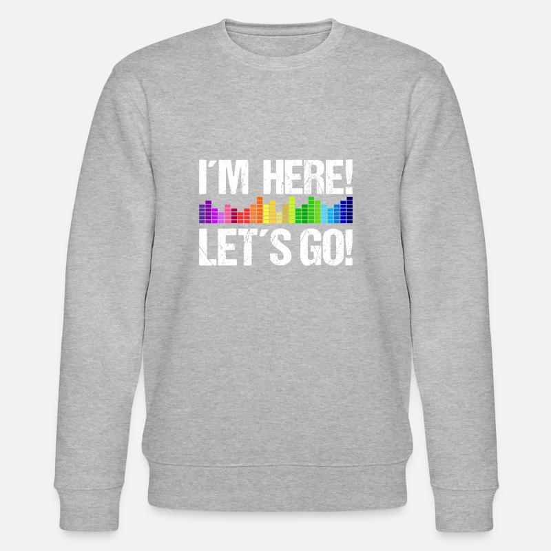 I´m here, let´s go! Equalizer - Stanley/Stella Unisex Bio-Sweatshirt CHANGER  - Grau meliert