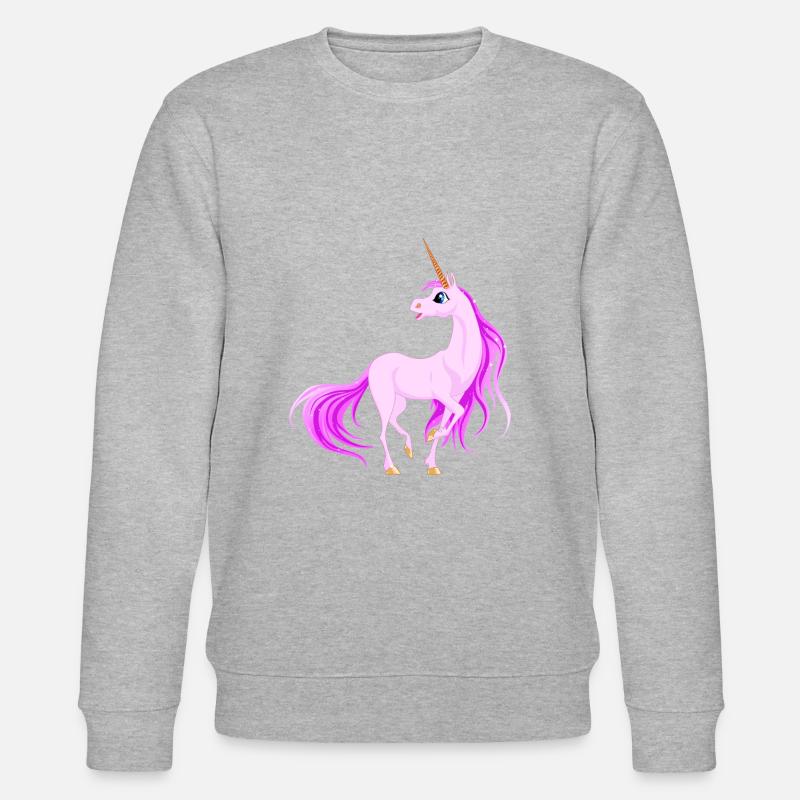 Einhorn - Stanley/Stella Unisex Bio-Sweatshirt CHANGER - Grau meliert