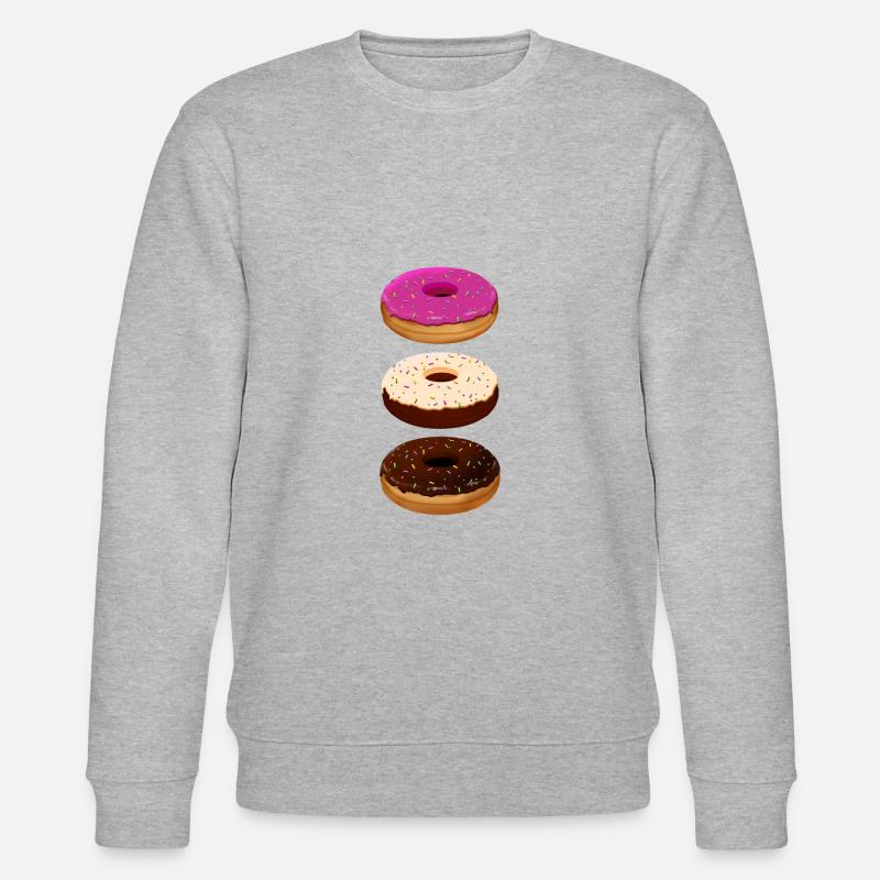Donuts - Stanley/Stella Unisex Bio-Sweatshirt CHANGER  - Grau meliert