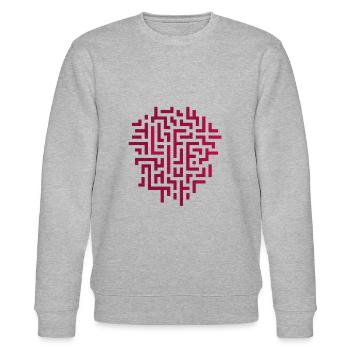 Leben - Stanley/Stella Unisex Bio-Sweatshirt CHANGER  - Grau meliert - Vorne - Nik (191cm) & Marisol (170cm)
