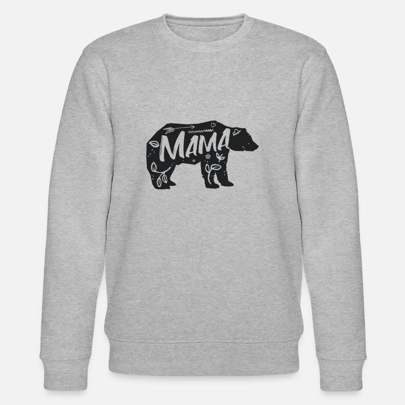 Mama Ourse - Sweat bio CHANGER Stanley/Stella Unisexe - gris chiné