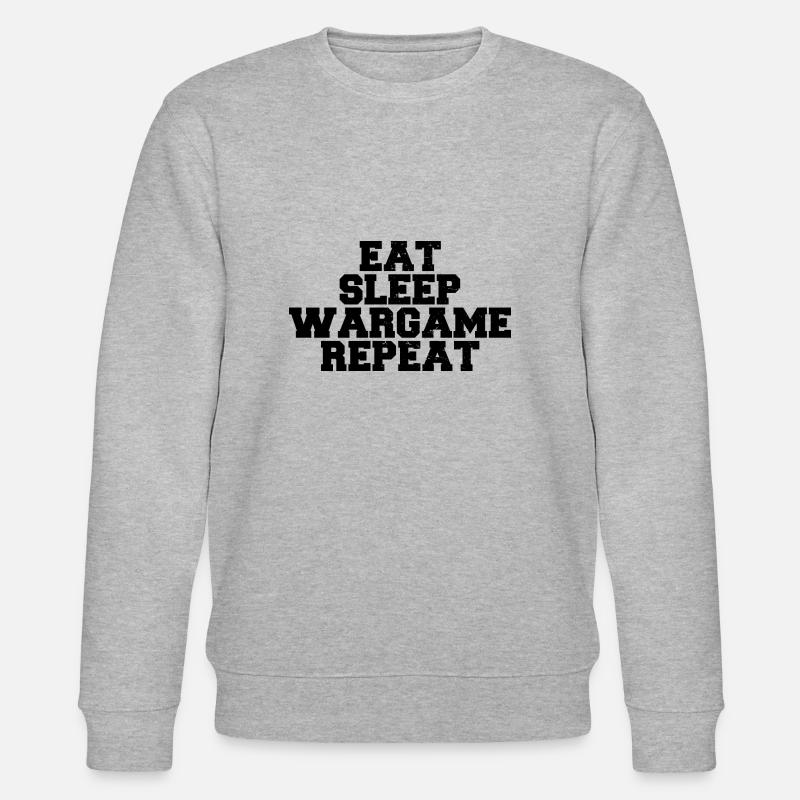 Eat Sleep Wargame Repeat - Sweat bio CHANGER Stanley/Stella Unisexe - gris chiné