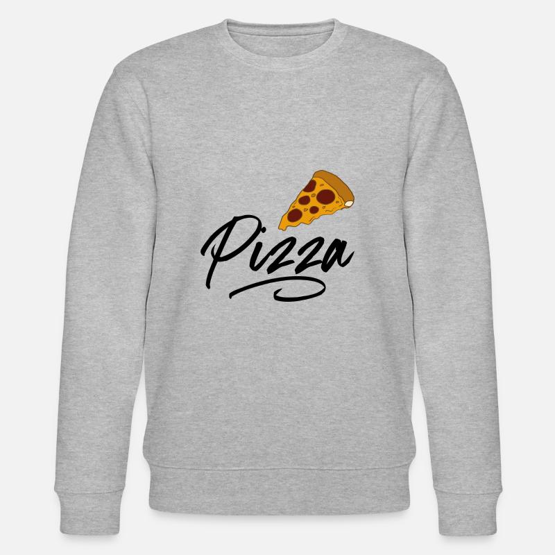 Pizza - Stanley/Stella Unisex Bio-Sweatshirt CHANGER  - Grau meliert