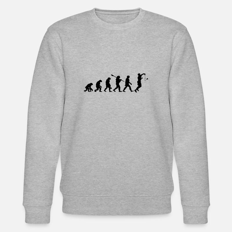 Badminton Evolution Badminton Player - Stanley/Stella CHANGER Unisex Organic Sweatshirt - heather grey