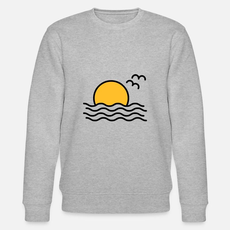 Coucher de soleil - Sweat bio CHANGER Stanley/Stella Unisexe - gris chiné