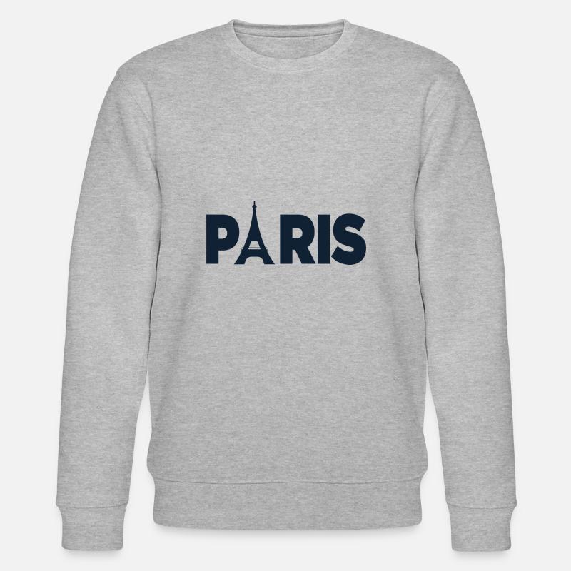 Paris, tour eiffel - Sweat bio CHANGER Stanley/Stella Unisexe - gris chiné