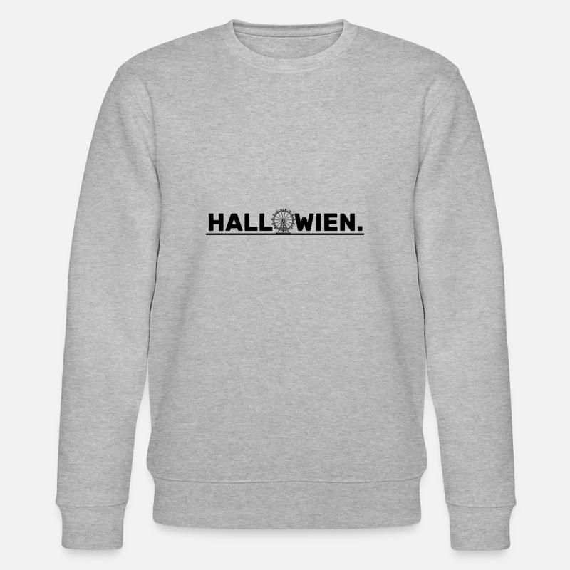 Hallo Wien (schwarz) - Stanley/Stella Unisex Bio-Sweatshirt CHANGER  - Grau meliert