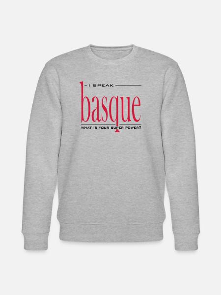 Super Power Basque - Stanley/Stella CHANGER Unisex Organic Sweatshirt - heather grey