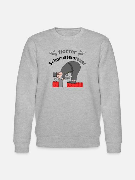 Chimney sweep good luck charm - Stanley/Stella CHANGER Unisex Organic Sweatshirt - heather grey