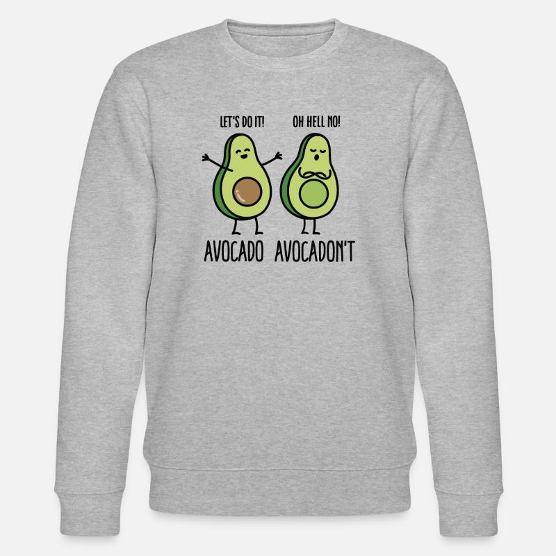 Avocado - Avocadon't - Stanley/Stella Unisex Bio-Sweatshirt CHANGER  - Grau meliert
