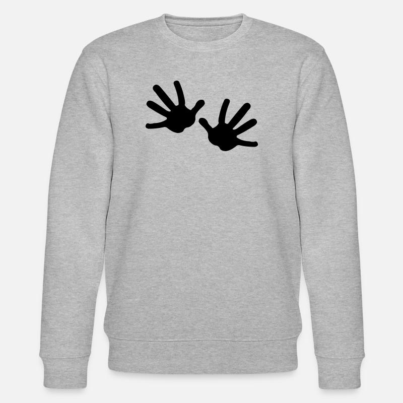 Deux mains - Sweat bio CHANGER Stanley/Stella Unisexe - gris chiné