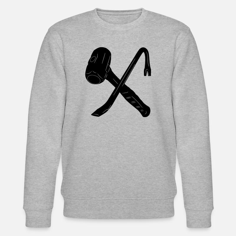 Abbruchwerkzeuge - Stanley/Stella Unisex Bio-Sweatshirt CHANGER  - Grau meliert
