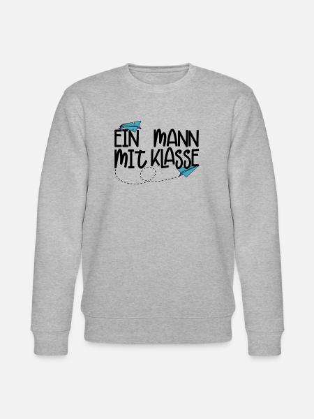 Ein Mann mit Klasse - (schwarz) - Stanley/Stella Unisex Bio-Sweatshirt CHANGER - Grau meliert