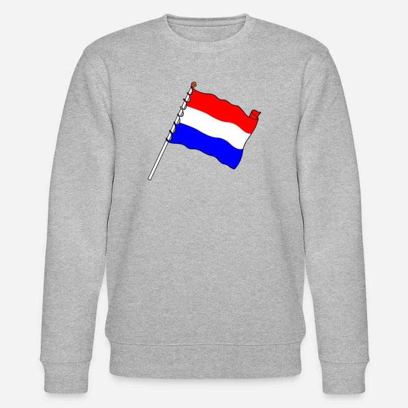 Flagge Niederlande - Stanley/Stella Unisex Bio-Sweatshirt CHANGER - Grau meliert