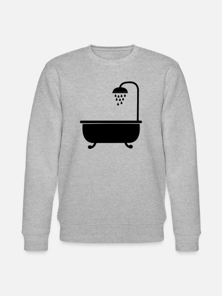 Bath with shower sanitary facilities - Stanley/Stella CHANGER Unisex Organic Sweatshirt - heather grey