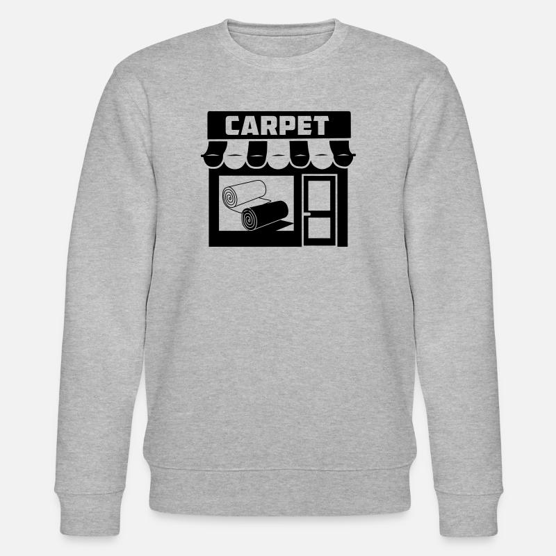 Teppichrollen-Logo im Geschäft - Stanley/Stella Unisex Bio-Sweatshirt CHANGER  - Grau meliert