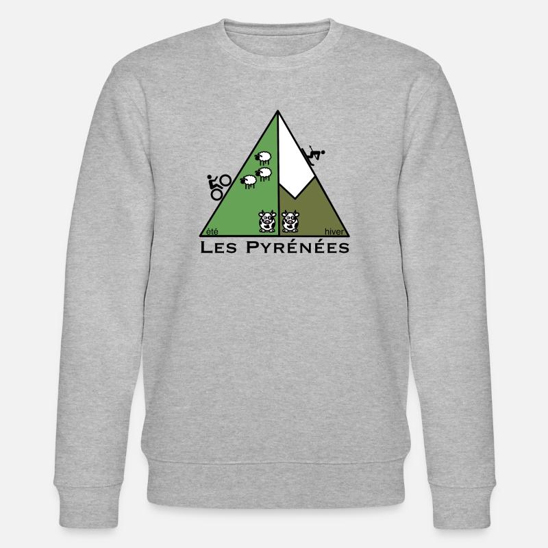 Été hiver dans les Pyrénées - Sweat bio CHANGER Stanley/Stella Unisexe - gris chiné