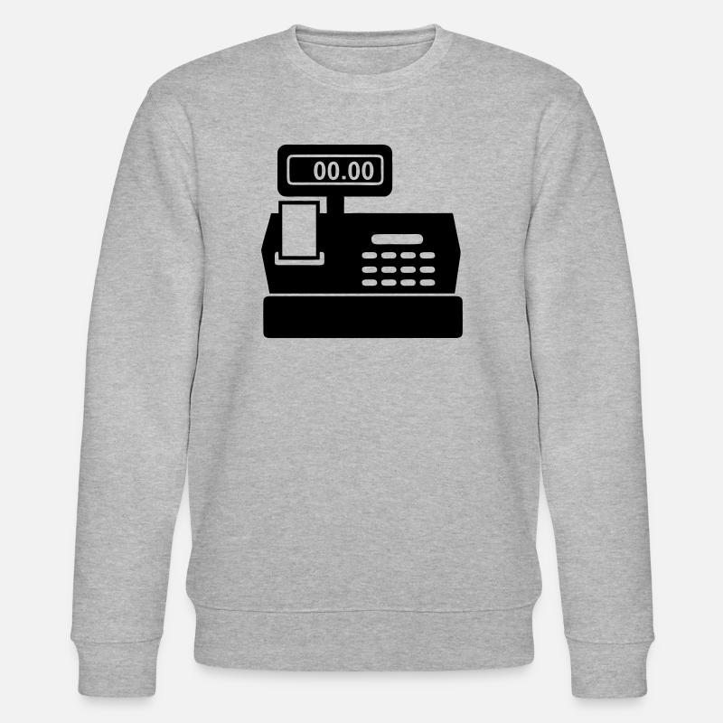 Kasse für Supermarkt - Stanley/Stella Unisex Bio-Sweatshirt CHANGER  - Grau meliert