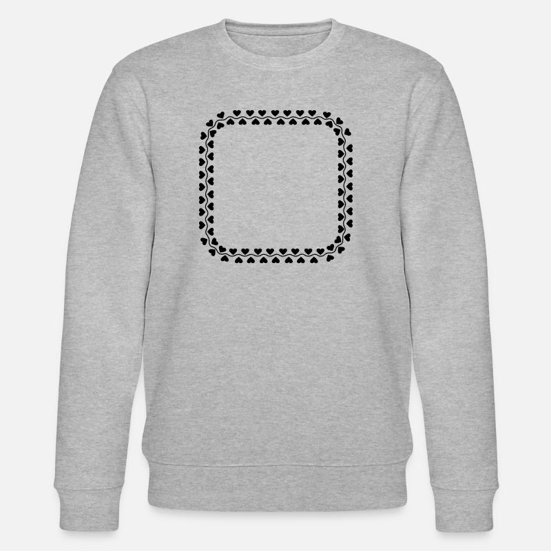Logo du cœur de cadre - Sweat bio CHANGER Stanley/Stella Unisexe - gris chiné