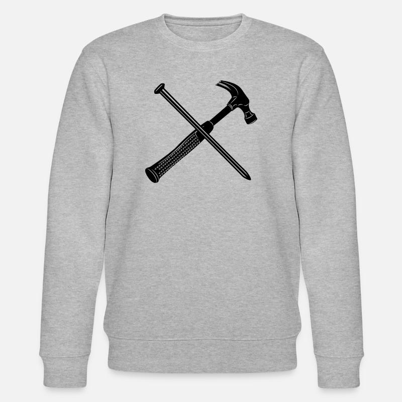 Hammer und Nagel - Stanley/Stella Unisex Bio-Sweatshirt CHANGER  - Grau meliert