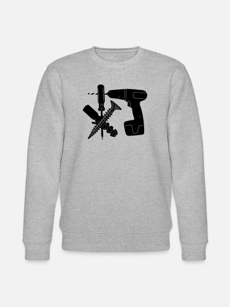 Screw and plug drill - Stanley/Stella CHANGER Unisex Organic Sweatshirt - heather grey