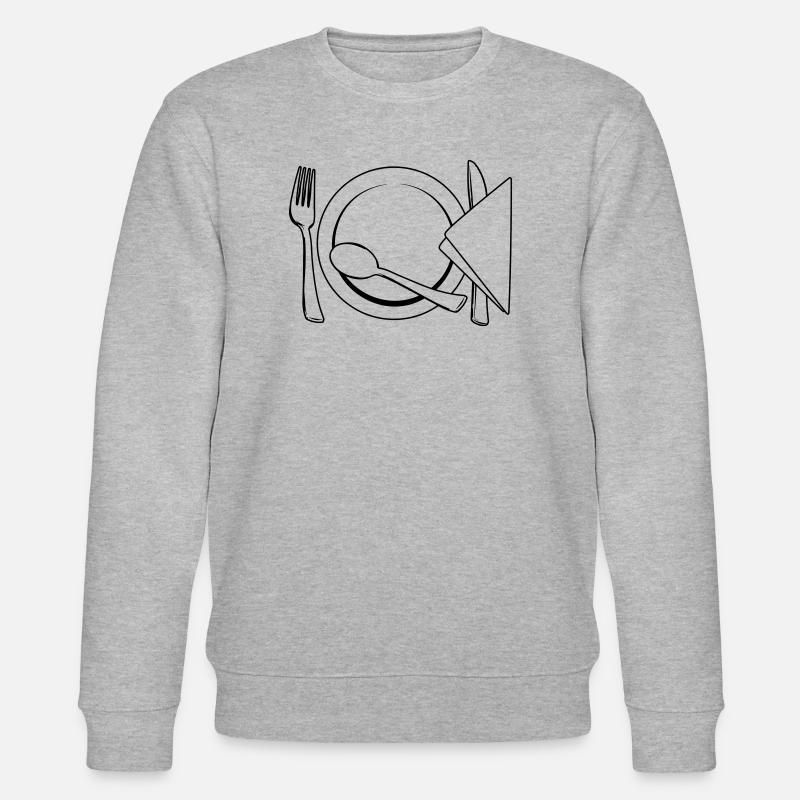 Serviette de table à couverts - Sweat bio CHANGER Stanley/Stella Unisexe - gris chiné