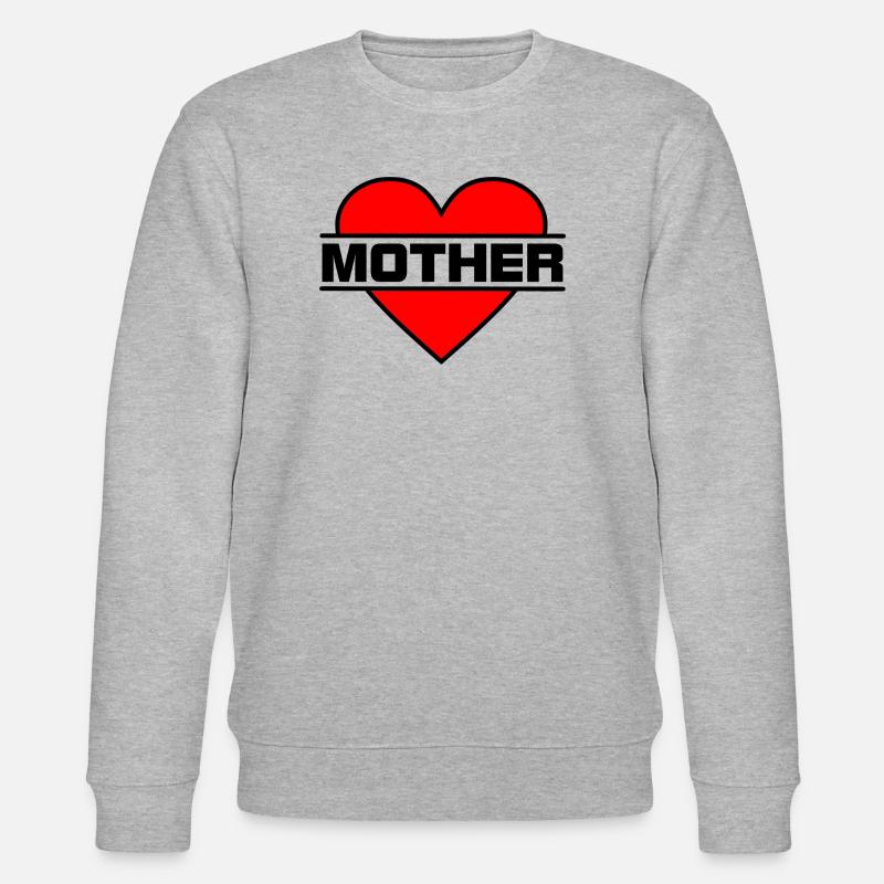 Herz Liebe Mutter - Stanley/Stella Unisex Bio-Sweatshirt CHANGER  - Grau meliert