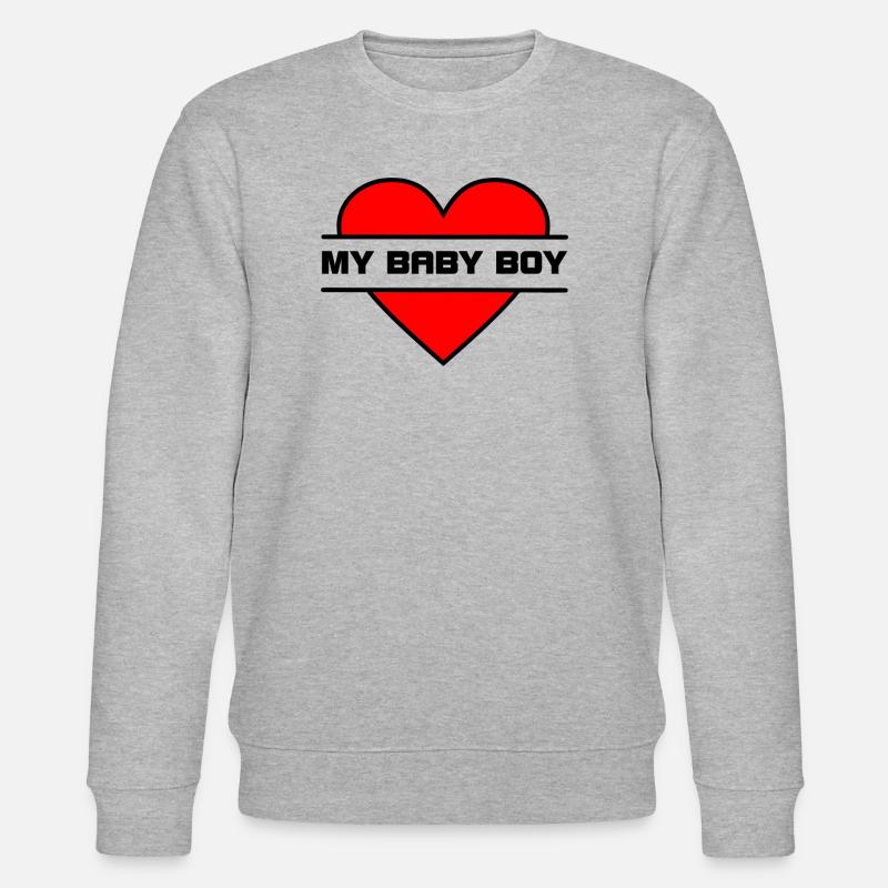 Je t’aime cœur 033 - Sweat bio CHANGER Stanley/Stella Unisexe - gris chiné