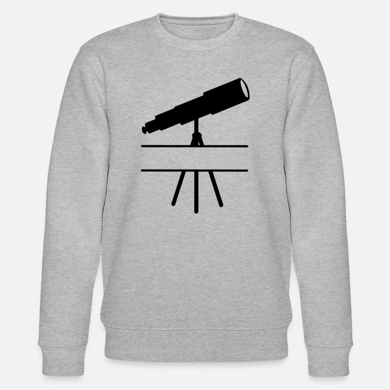 Teleskop-Schattenbild mit Leerzeichen oder Balken - Stanley/Stella Unisex Bio-Sweatshirt CHANGER  - Grau meliert