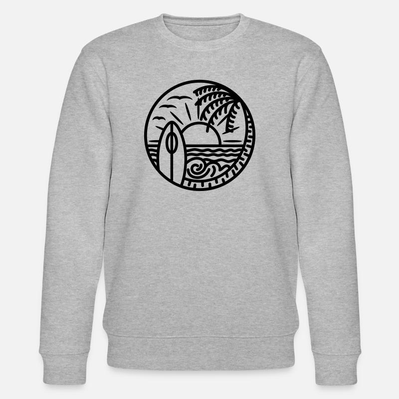 Beach please - Stanley/Stella Unisex Bio-Sweatshirt CHANGER  - Grau meliert