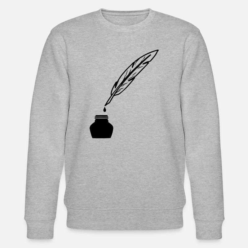 Le printemps comme stylo pour écrire - Sweat bio CHANGER Stanley/Stella Unisexe - gris chiné