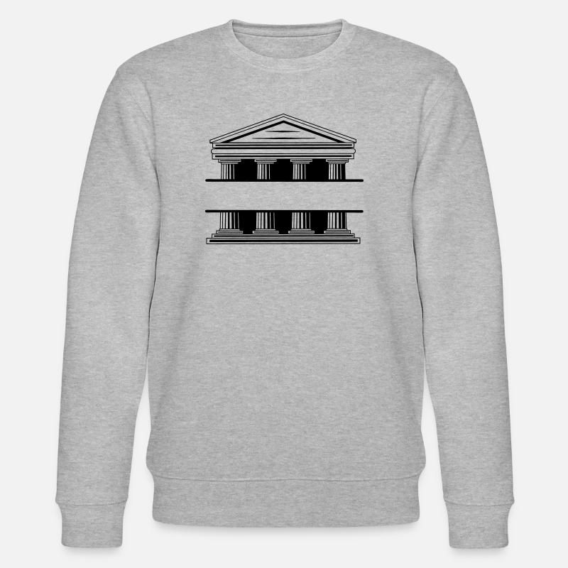Monogramm des Gerichtsgebäudes - Stanley/Stella Unisex Bio-Sweatshirt CHANGER  - Grau meliert