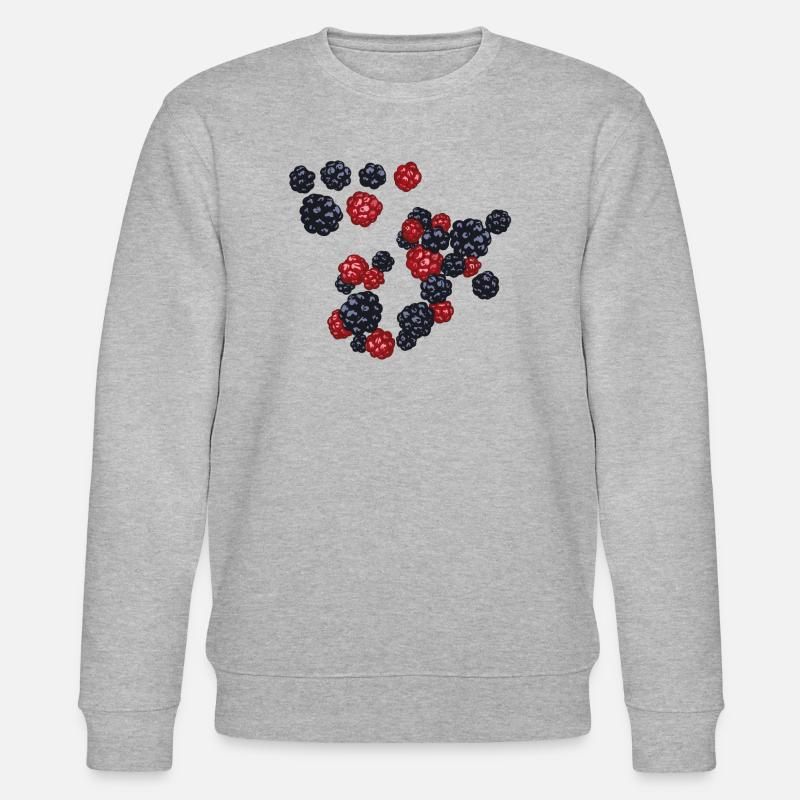 Brombeeren - Stanley/Stella Unisex Bio-Sweatshirt CHANGER  - Grau meliert