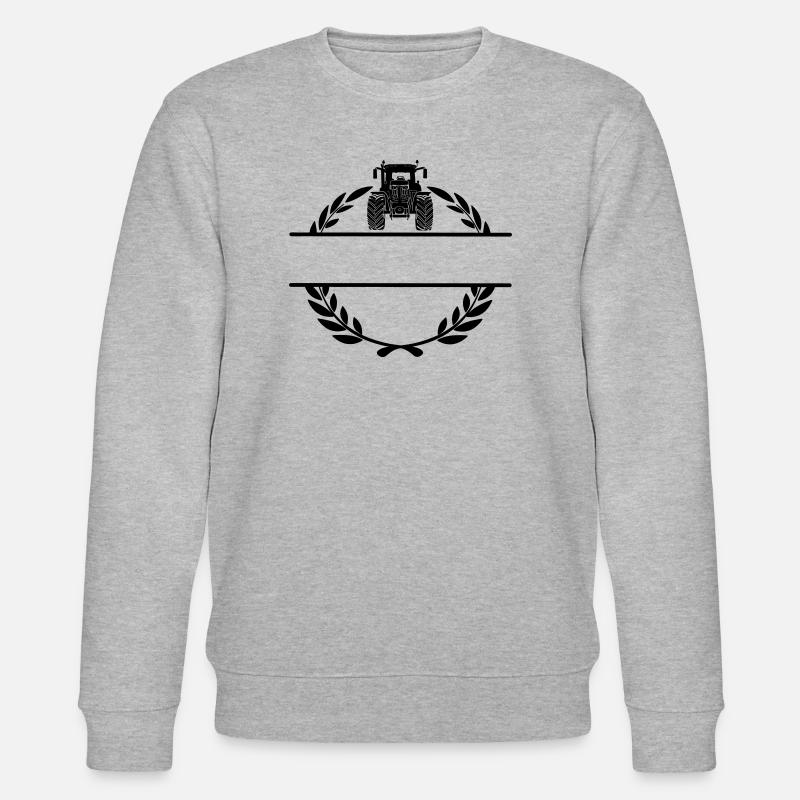 Lorbeerkranz Ackerschlepper - Stanley/Stella Unisex Bio-Sweatshirt CHANGER  - Grau meliert