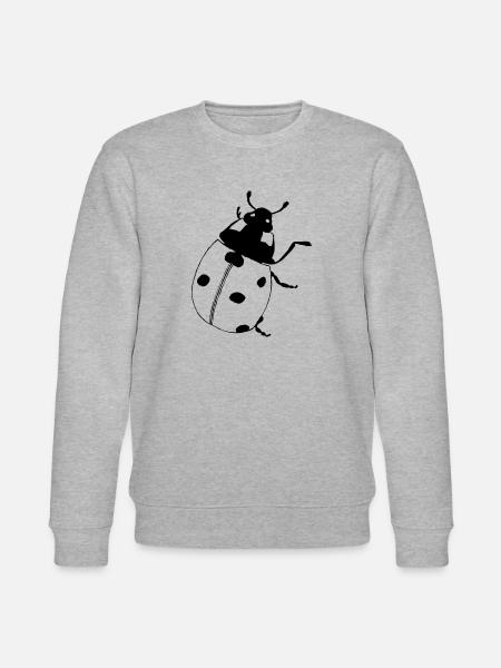 Marienkäfer Ladybird - Stanley/Stella Unisex Bio-Sweatshirt CHANGER - Grau meliert