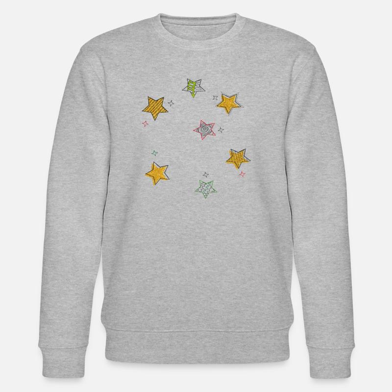 Sterne - Stanley/Stella Unisex Bio-Sweatshirt CHANGER  - Grau meliert