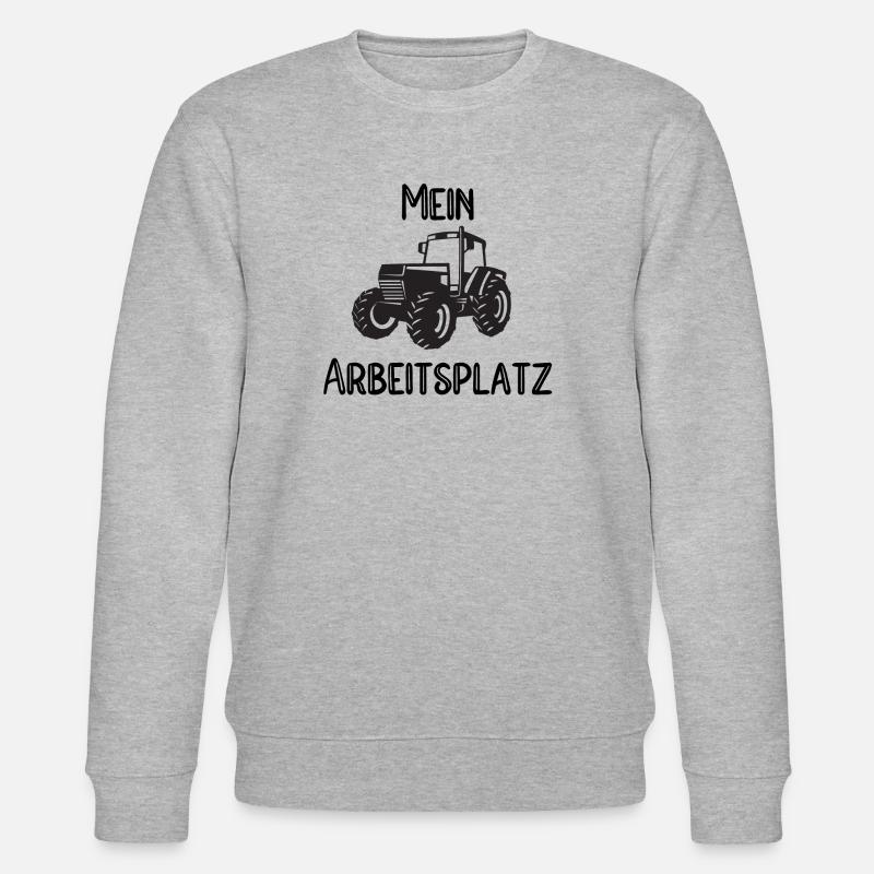Landwirt Arbeitsplatz - Stanley/Stella Unisex Bio-Sweatshirt CHANGER  - Grau meliert